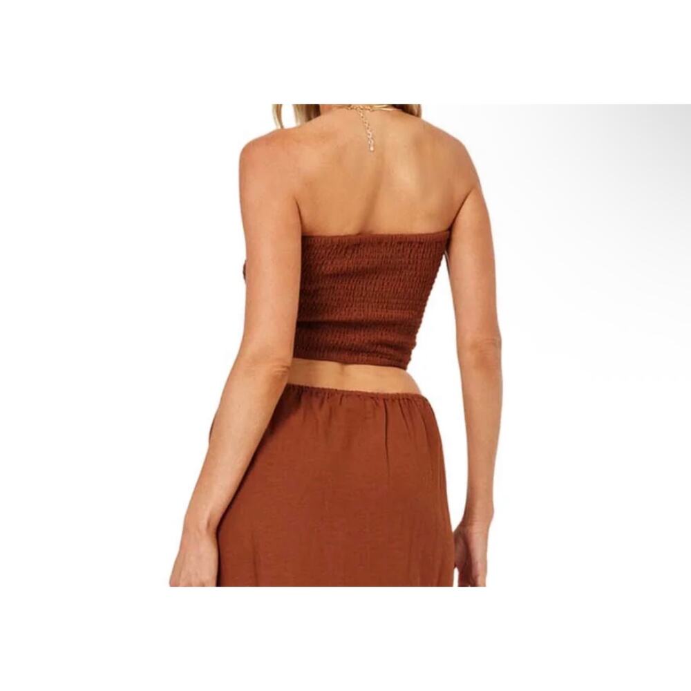 New L space revolve summer feels tube top brown sz XS - Picture 2 of 5